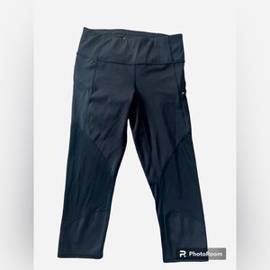 Athleta Women's Black Mesh Capri Legging S